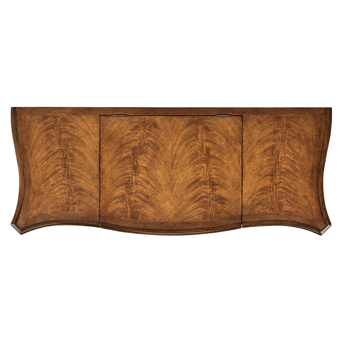 Dressing table with hinged mirror