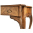 Dressing table with hinged mirror
