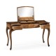 Dressing table with hinged mirror