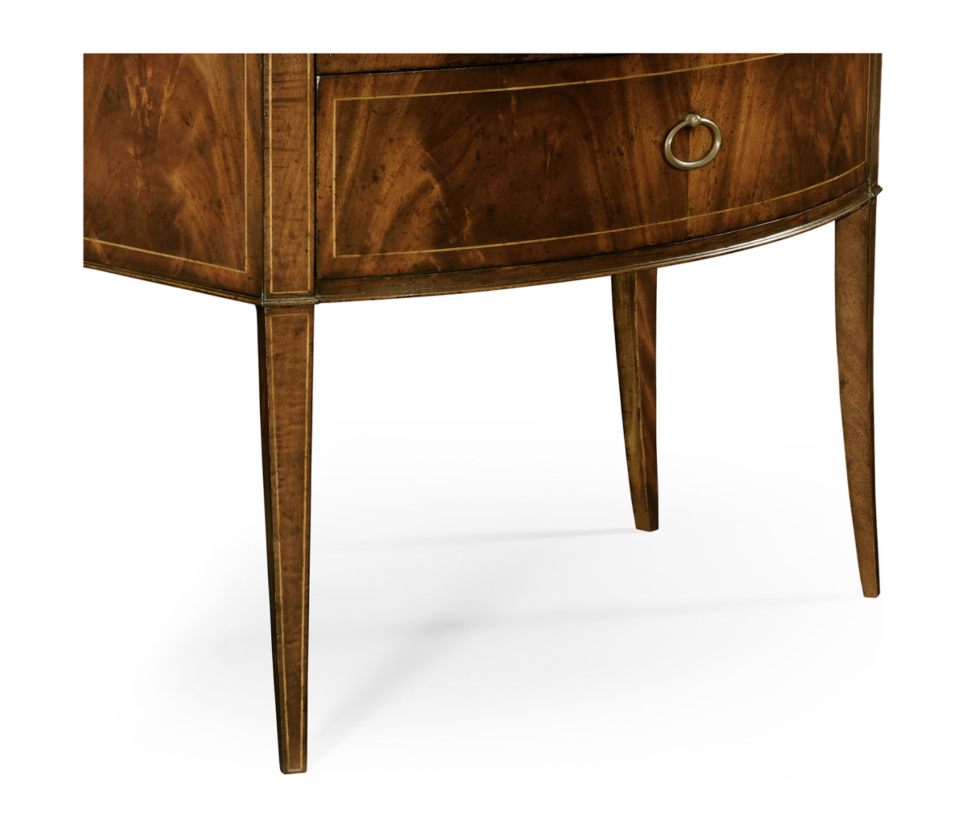 Biedermeier Style Mahogany Bow Front Chest