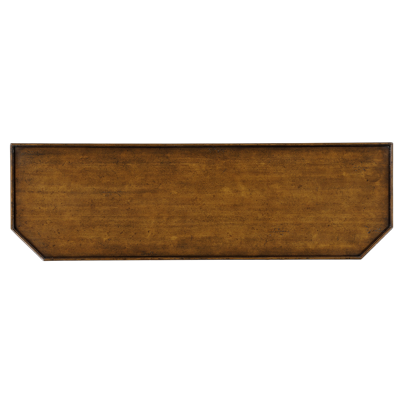 Antique walnut console on baluster legs