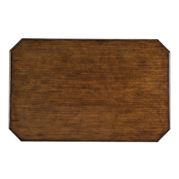 Rectangular Walnut Coffee Table on Castors