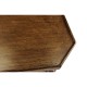 Rectangular Walnut Coffee Table on Castors