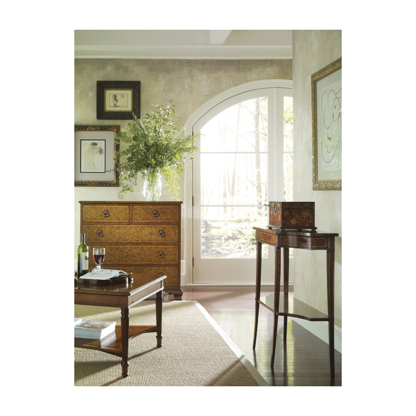 Biedermeier Mahogany Console