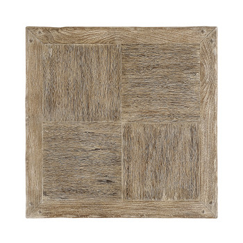 Limed iron side table