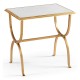 Églomisé & Gilded Iron Rectangular Side Table