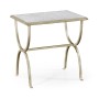 Églomisé & Silver Iron Rectangular Side Table