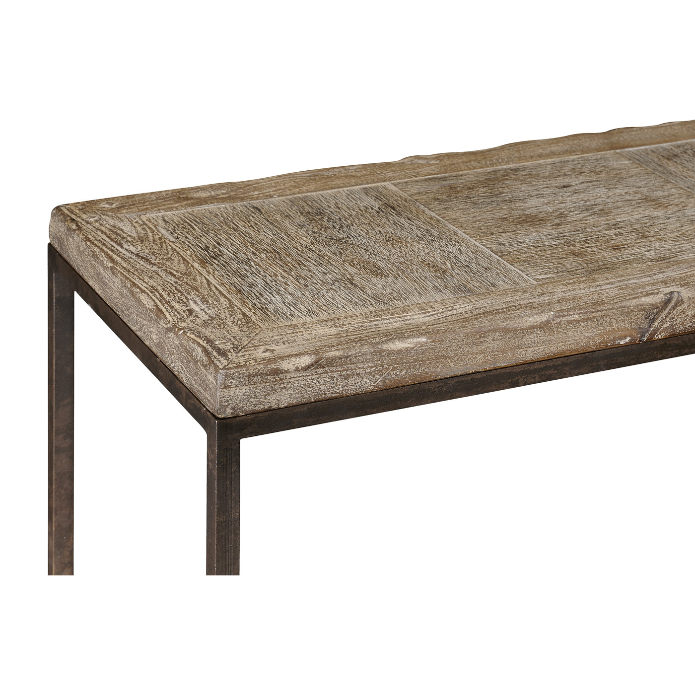 Limed oak console
