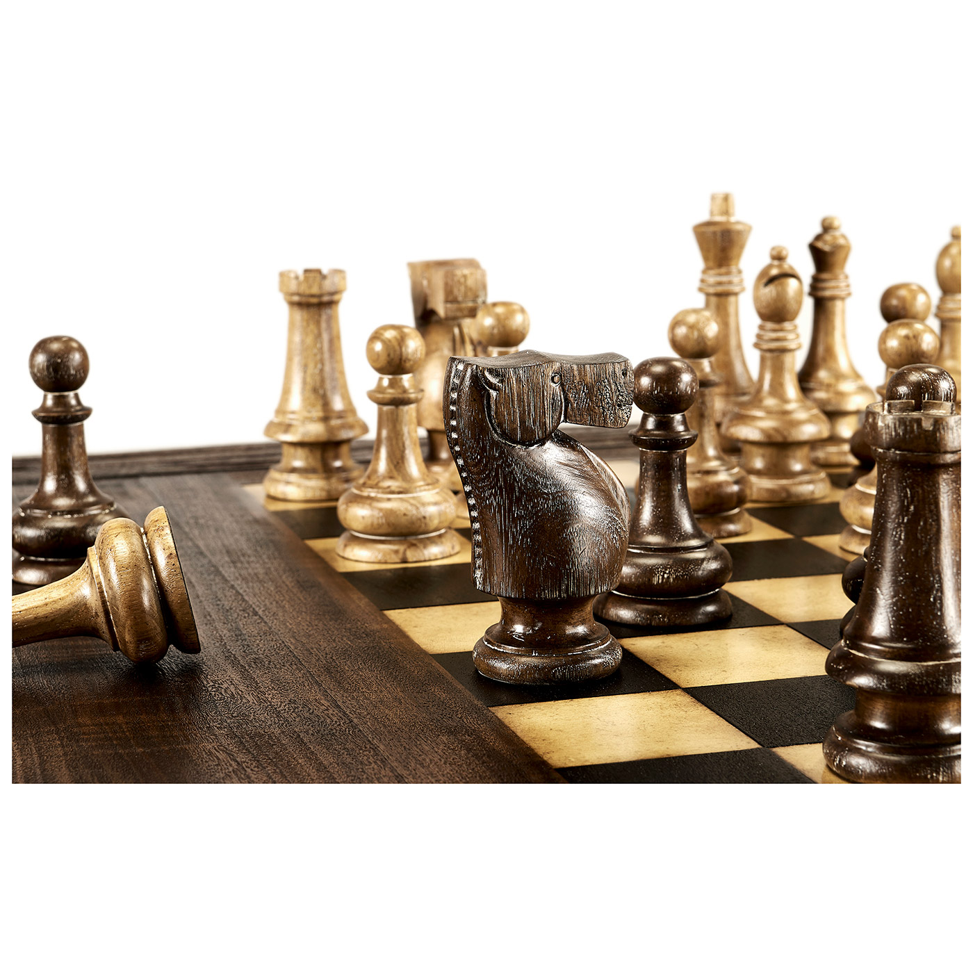 Turned Leg Heavy Distressed Games/Coffee Table