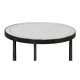 Églomisé & Bronze Iron Round Lamp Table