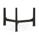 Églomisé & Bronze Iron Round Lamp Table