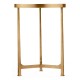 Églomisé & Gilded Iron Round Lamp Table