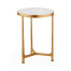 Églomisé & Gilded Iron Round Lamp Table