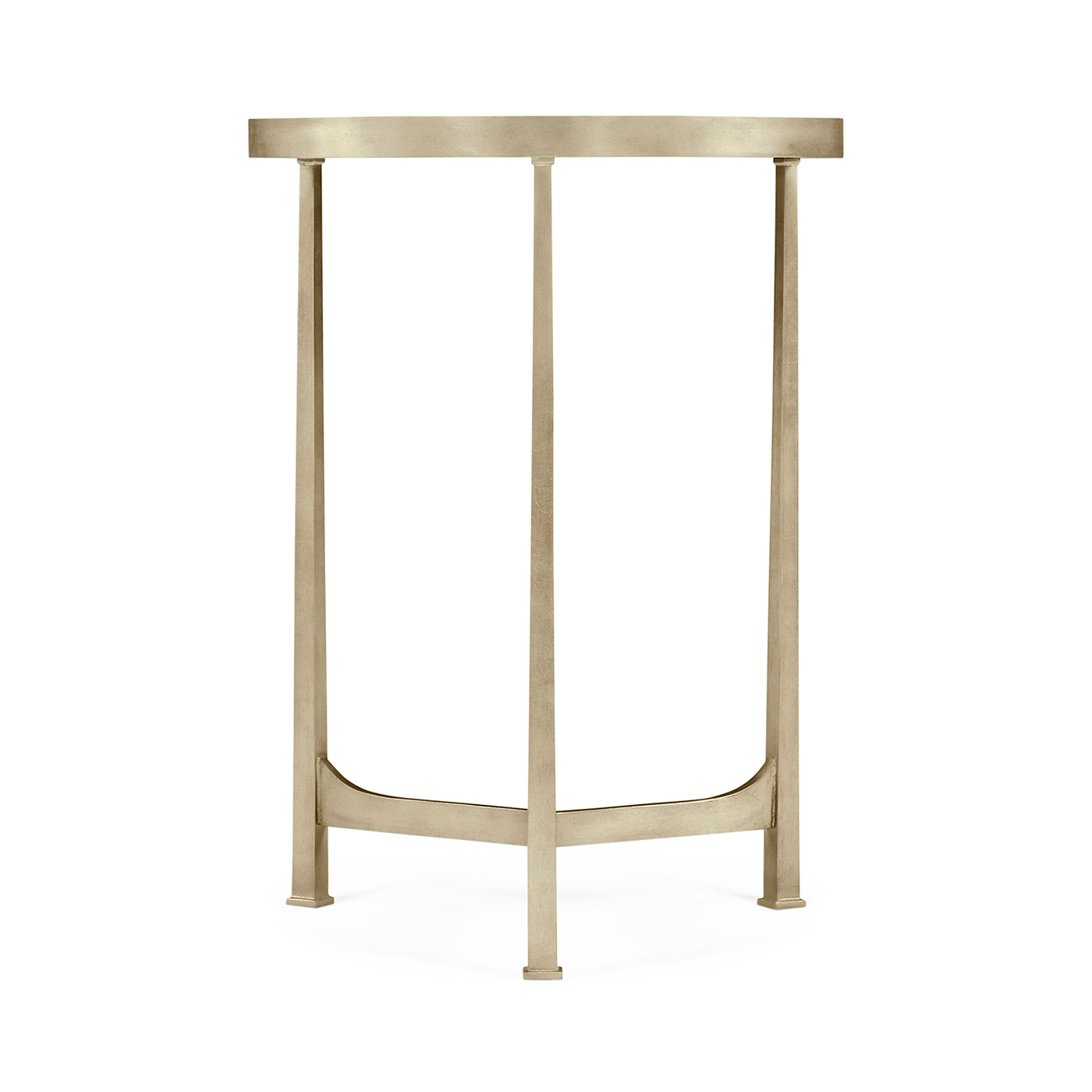 Églomisé & Silver Iron Round Lamp Table