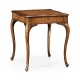 Walnut Square Lamp Table Serpentine Profile