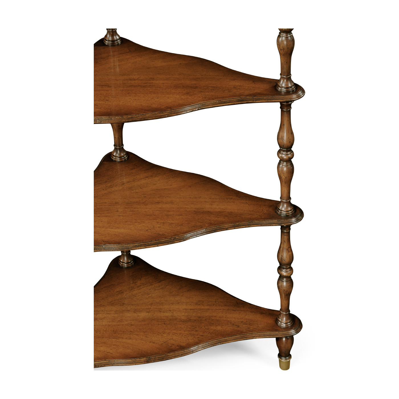 Mahogany Five-Tier Corner Étagère