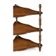 Mahogany Five-Tier Corner Étagère