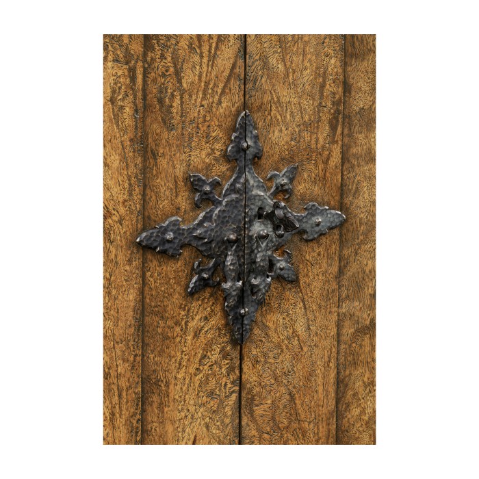 Spanish style crotch walnut drinks cabinet
