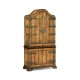 Spanish style crotch walnut drinks cabinet
