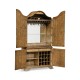 Spanish style crotch walnut drinks cabinet