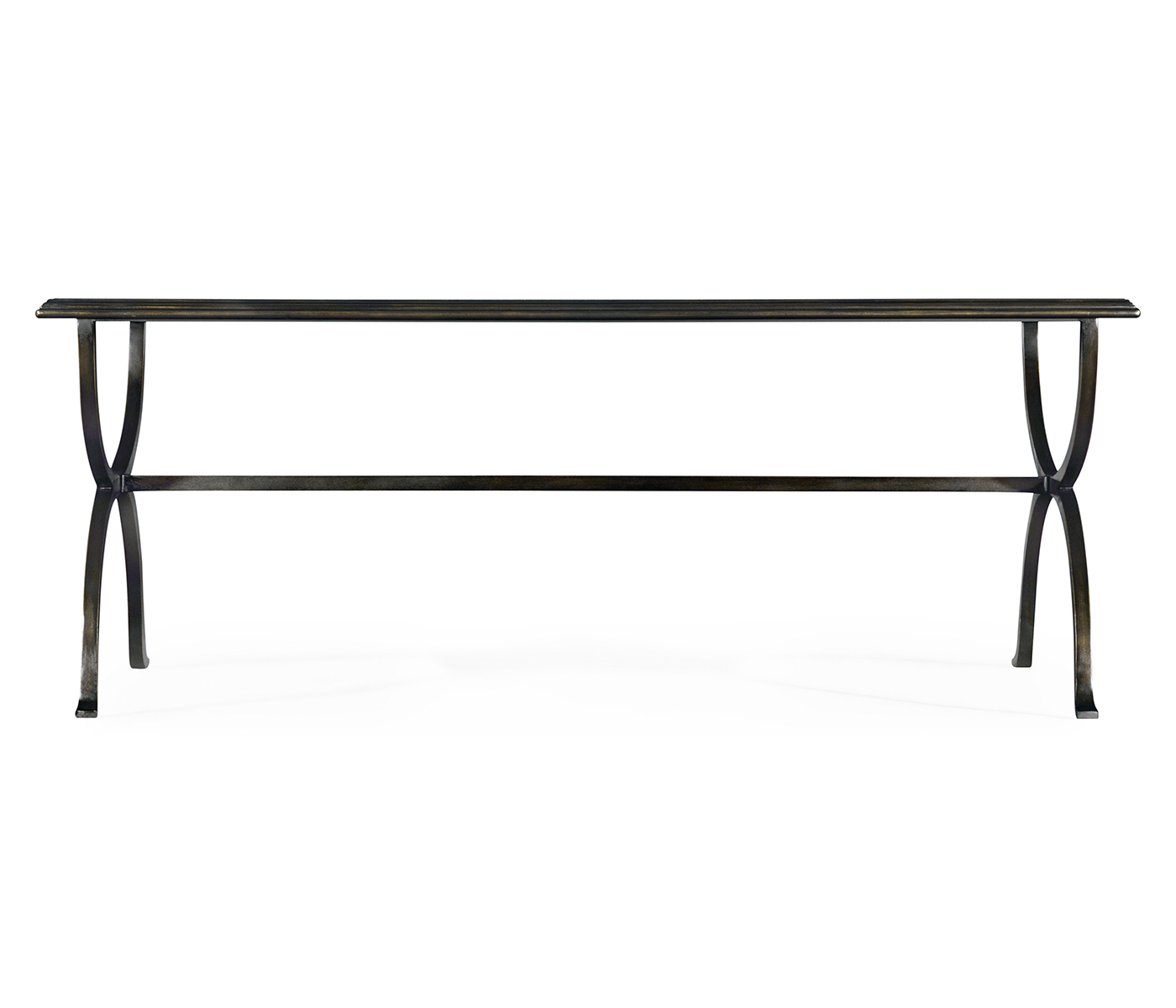 Églomisé & Bronze Iron Coffee Table