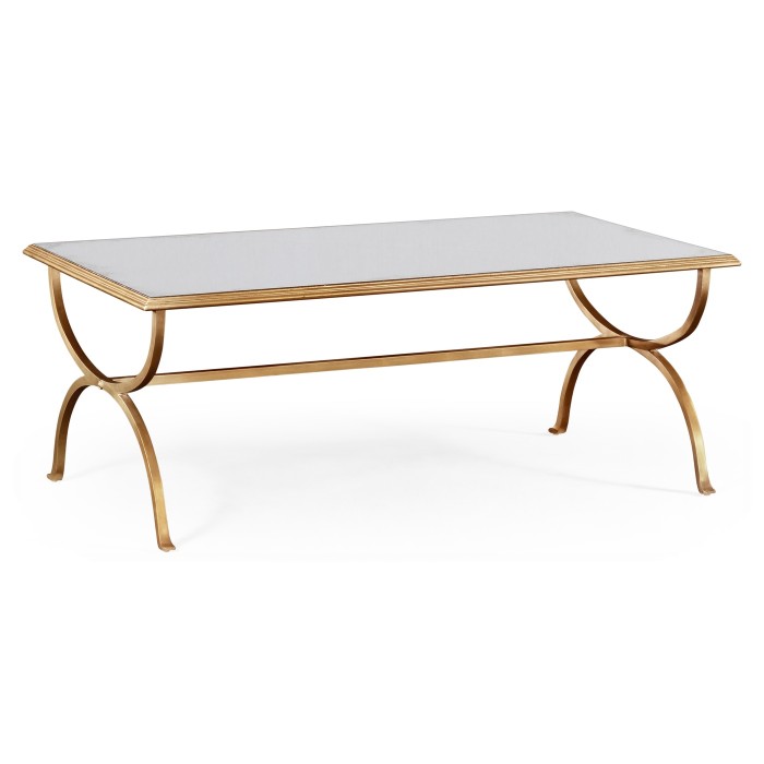 Gilded coffee table (Antiqued mirror)