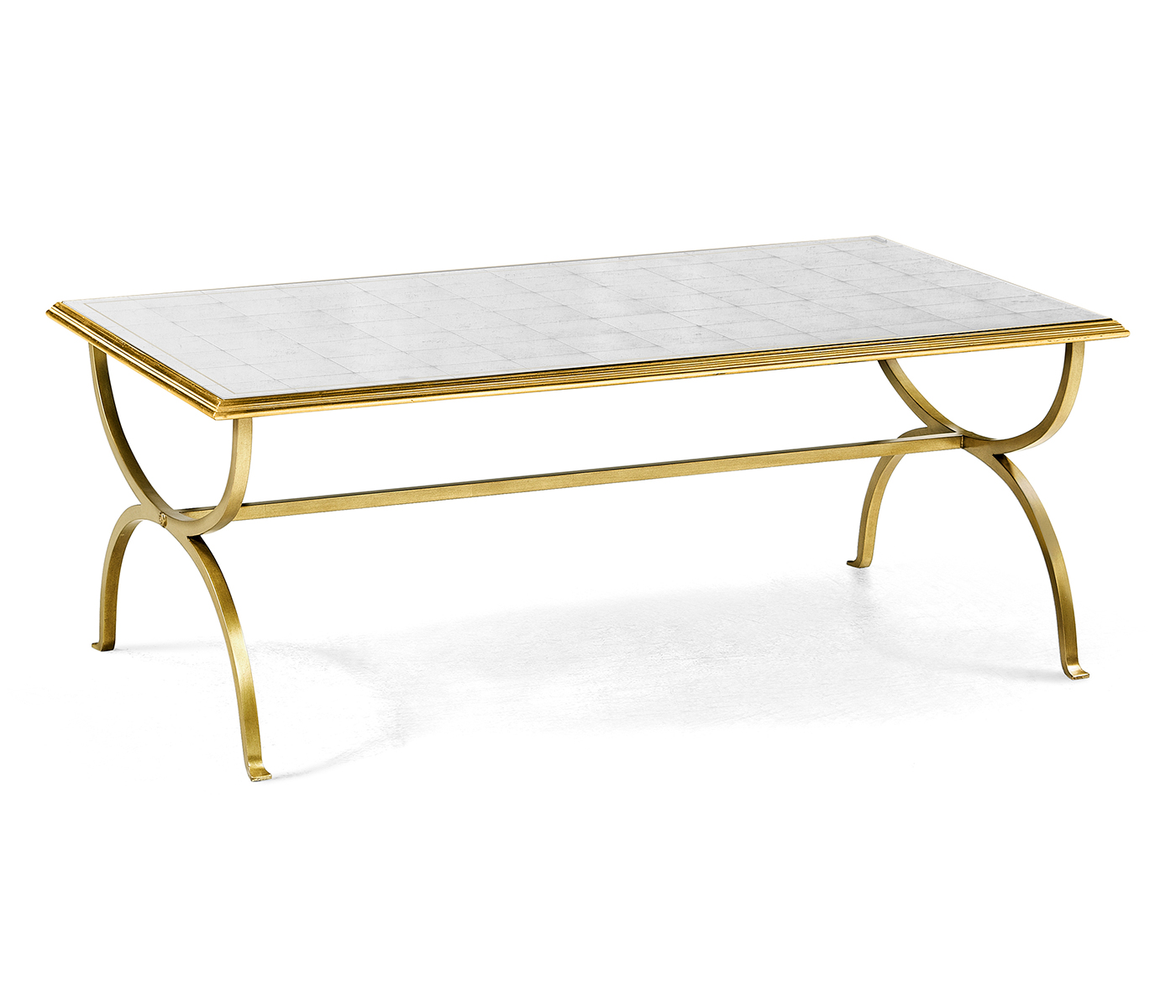 Églomisé & Gilded Iron Coffee Table