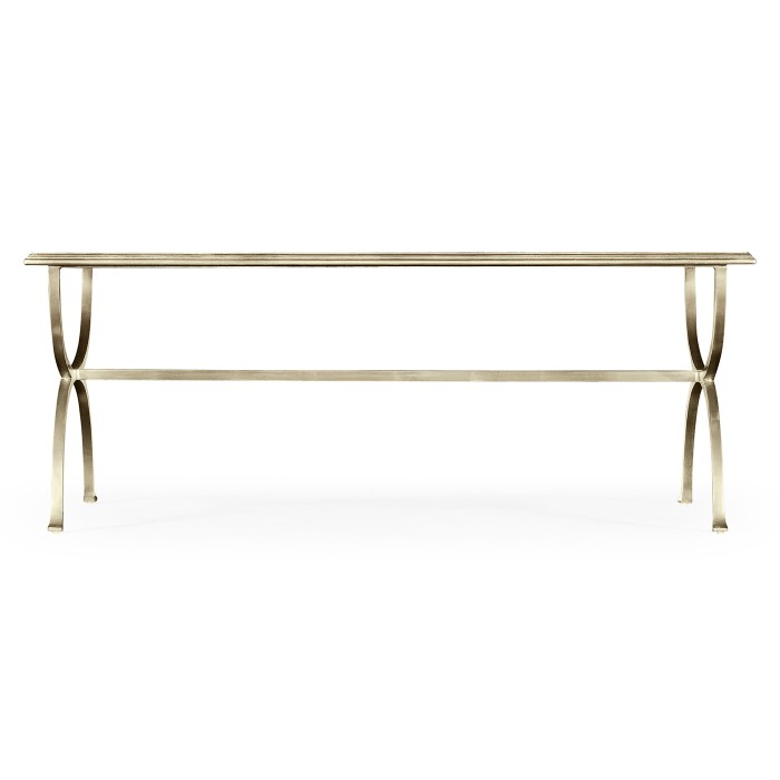 Silver coffee table (Antiqued mirror)