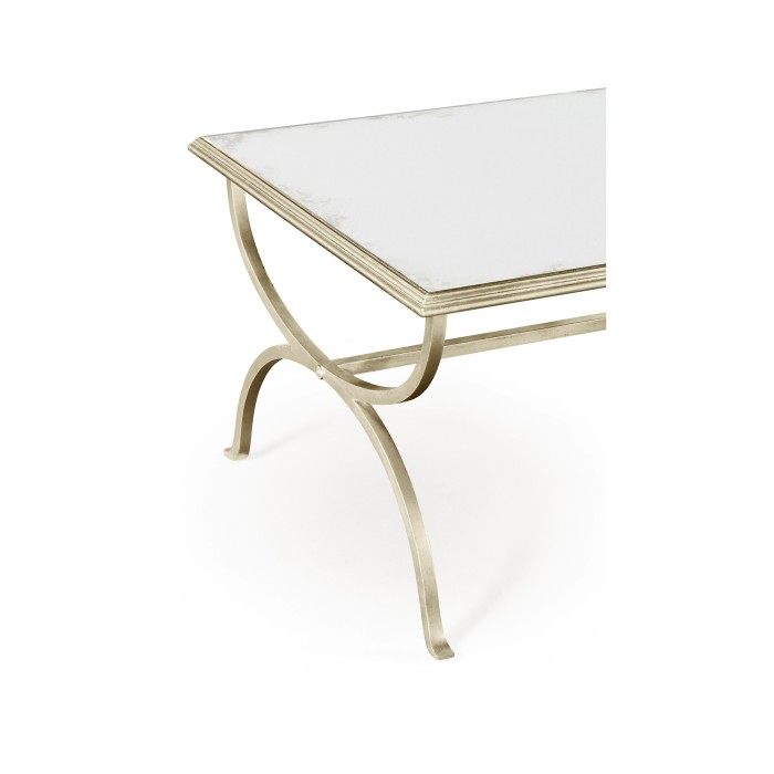 Silver coffee table (Antiqued mirror)