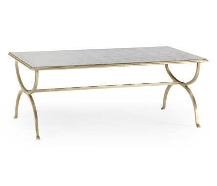 Églomisé & Silver Iron Coffee Table