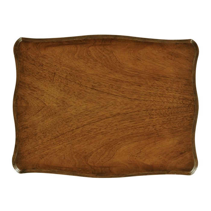 Mahogany Nest of Three Tables Turned Legs