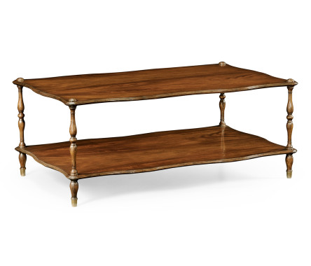 Mahogany Coffee Table with Shelf