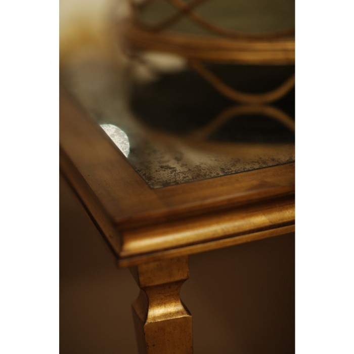 Italian Gilded Rectangular Side Table