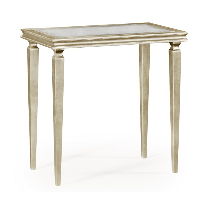 Italian Silver Rectangular Side Table