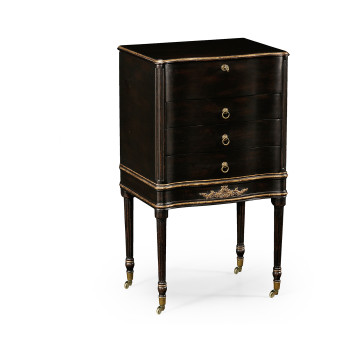 Ebonised Collectors Cabinet