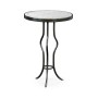 Églomisé & Bronze Iron Round Wine Table