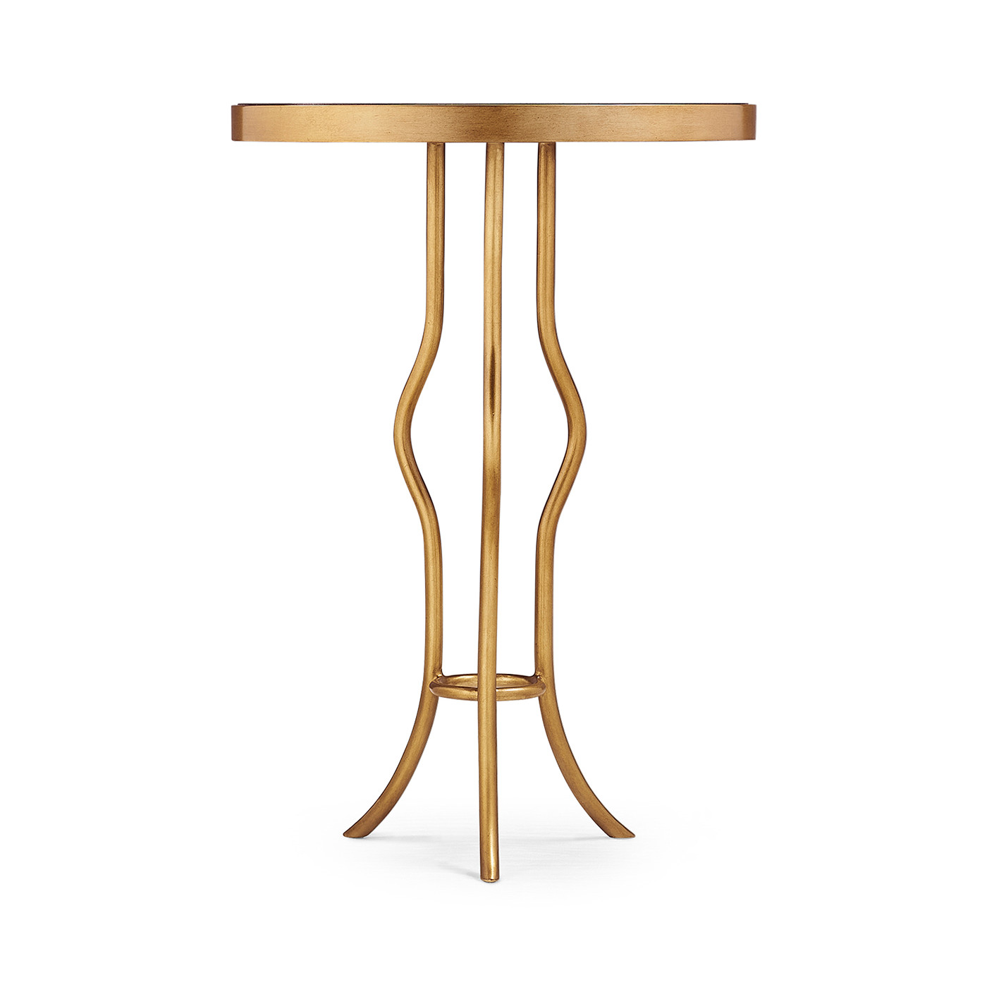 Églomisé & Gilt Iron Round Wine Table