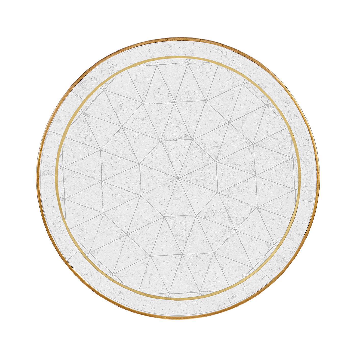 Églomisé & Gilt Iron Round Wine Table