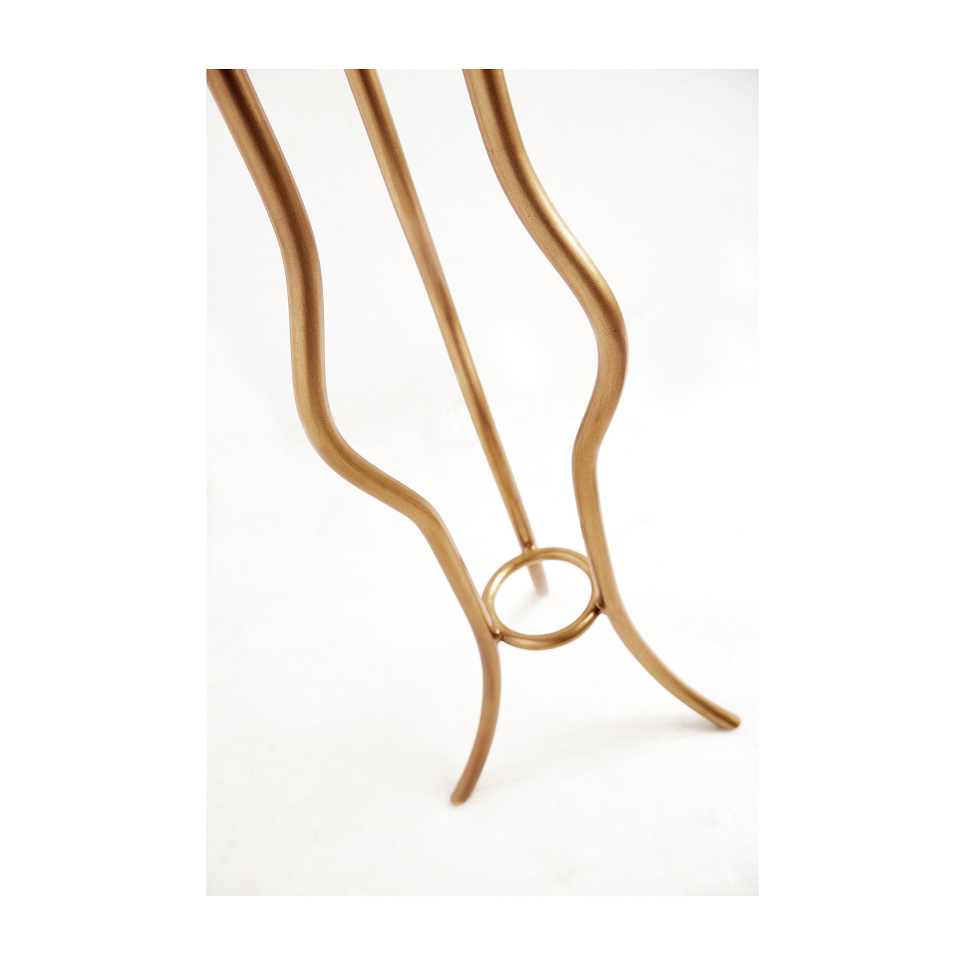 Églomisé & Gilt Iron Round Wine Table