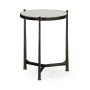 Églomisé & Bronze Medium Iron Lamp Table