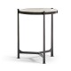 Ivory Scagliola & Bronze Medium Iron Lamp Table