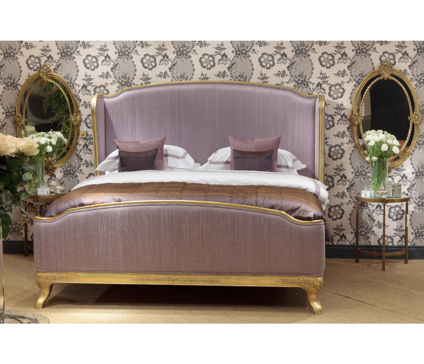 Shagreen Green & Bronze Medium Iron Lamp Table