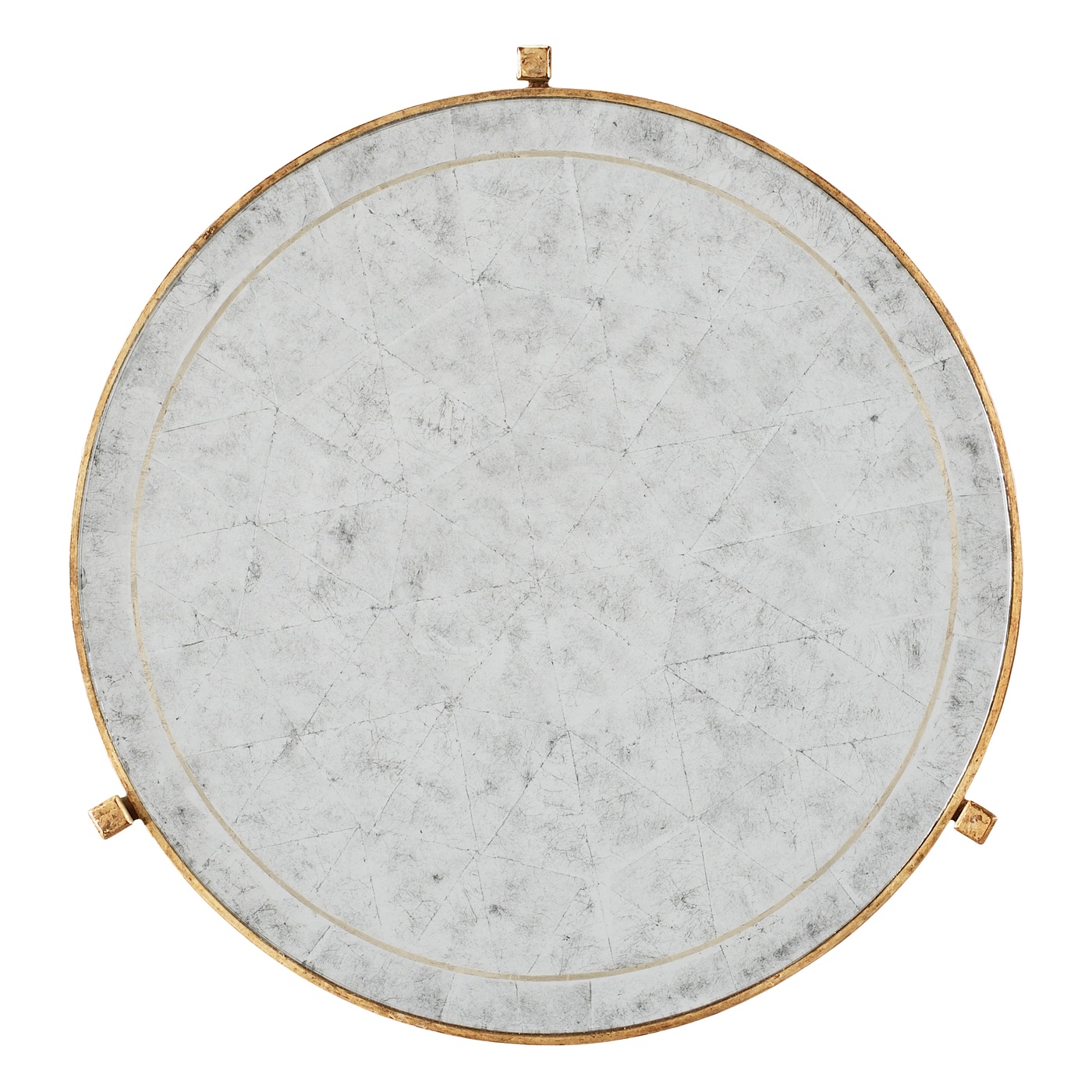 Églomisé & Gilded Iron Medium Lamp Table