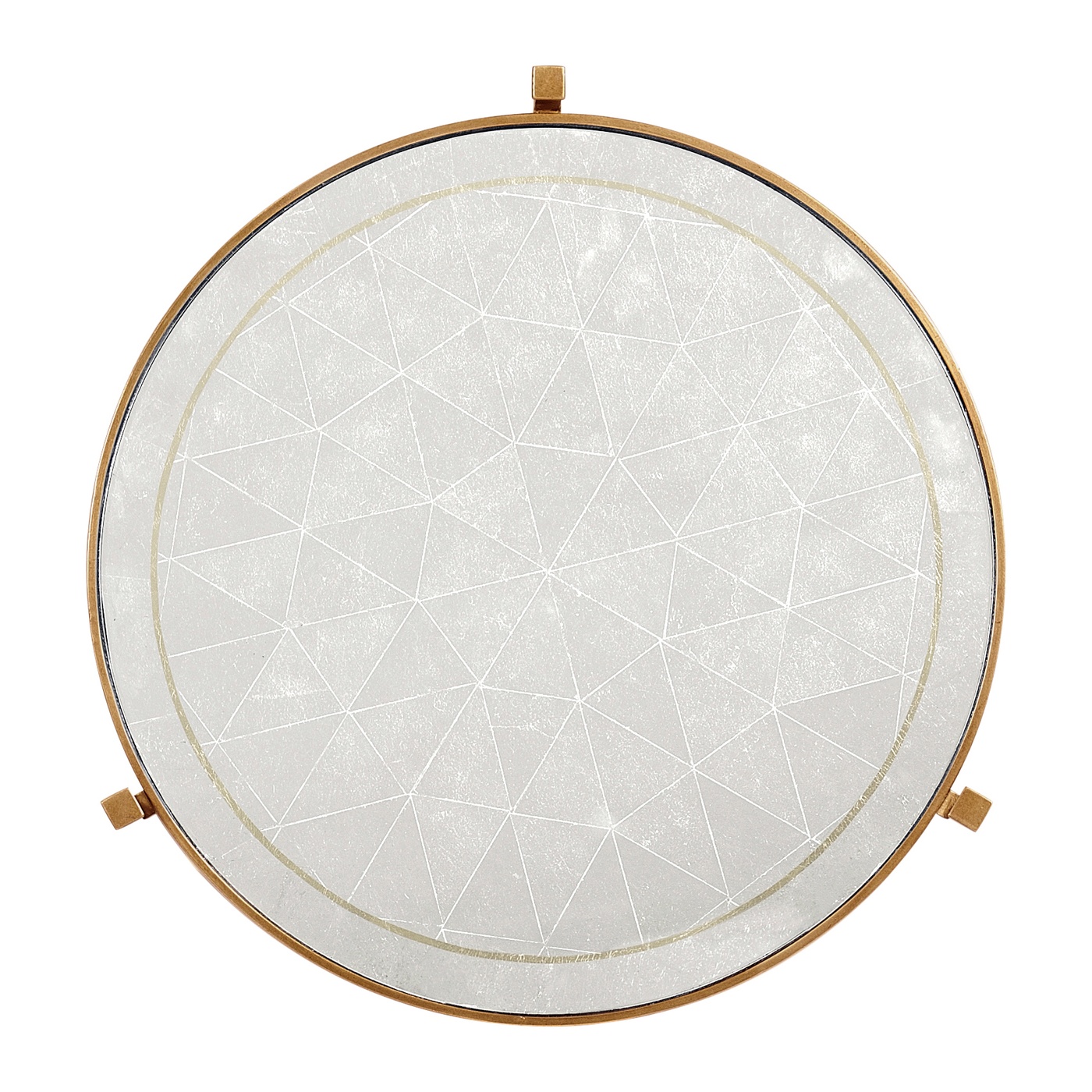 Églomisé & Gilded Iron Medium Lamp Table