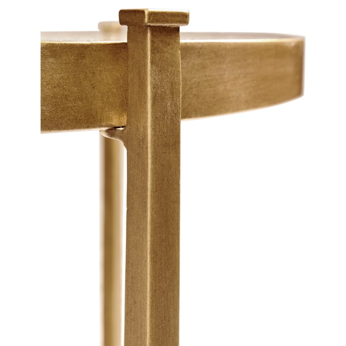 Églomisé & Gilded Iron Medium Lamp Table