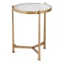 Églomisé & Gilded Iron Medium Lamp Table