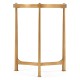 Ivory Scagliola & Gilded Medium Iron Lamp Table