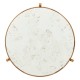 Ivory Scagliola & Gilded Medium Iron Lamp Table