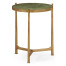 Shagreen Green & Gilded Medium Iron Lamp Table 
