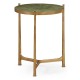 Shagreen Green & Gilded Medium Iron Lamp Table 